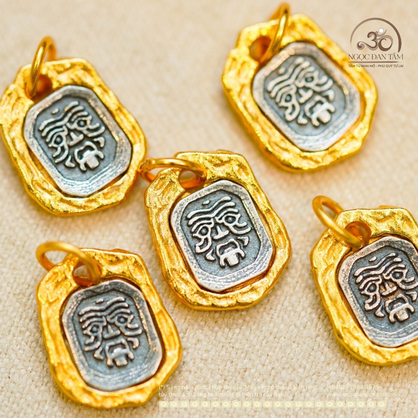  Zakiram Tây Tạng 9.29mm - Bạc 925 Mạ Vàng Cao Cấp 