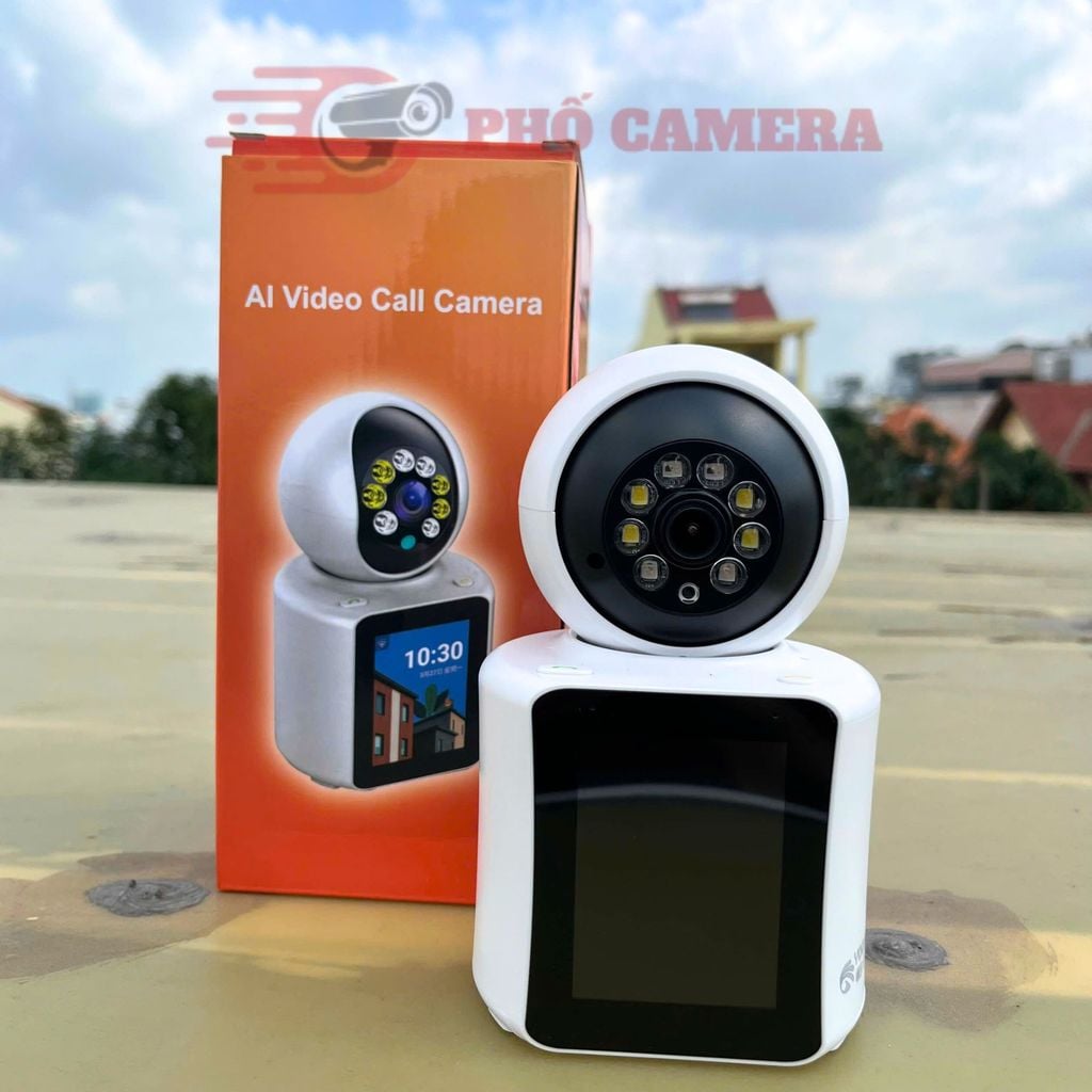 Coi Camera Camera Gọi Video Call Nói Chuyện 2 Chiều Trực Tiếp, Màn Hình 2.8 Inch