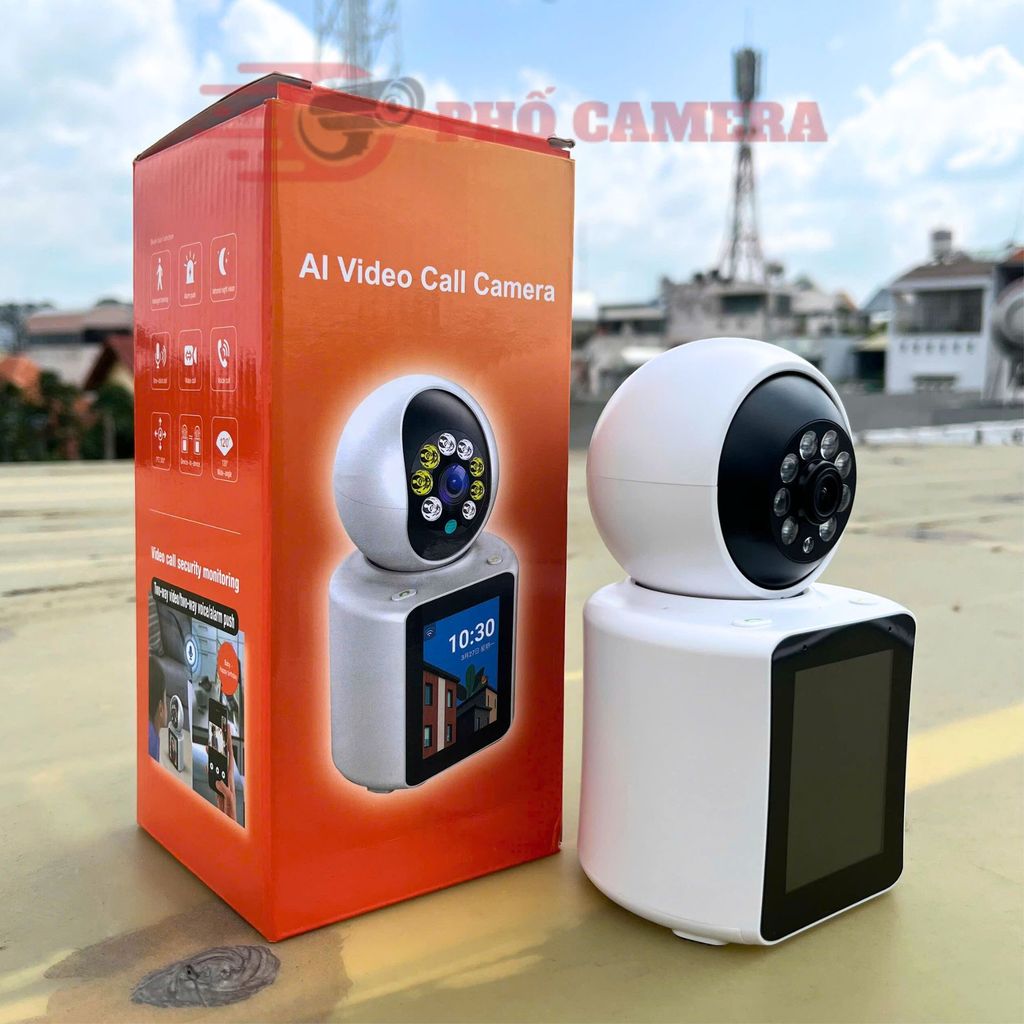 Coi Camera Camera Gọi Video Call Nói Chuyện 2 Chiều Trực Tiếp, Màn Hình 2.8 Inch