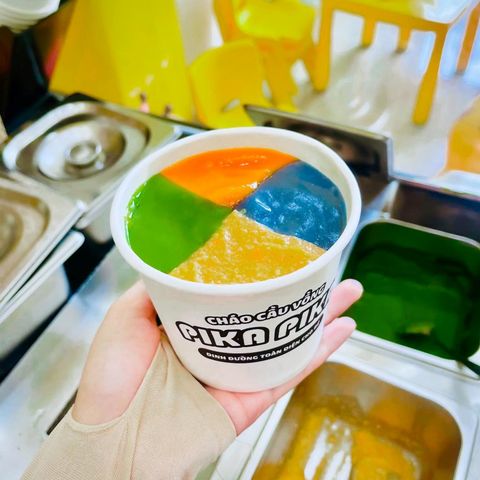 Cháo tôm càng xanh sốt macca pika