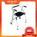 Khung tập đi có ghế ngồi chất liệu nhôm W-9
