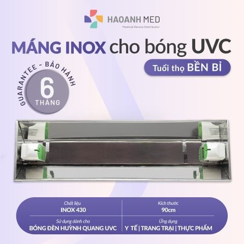 Máng Inox Cho Bóng Đèn UVC 90cm