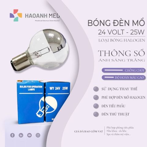 BÓNG ĐÈN MỔ 24V 25W
