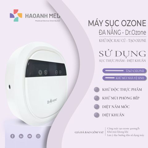 Máy Tạo Ozone Đa Năng, Khử Độc Rau Quả Và Diệt Khuẩn Khử Mùi Không Khí - 400mg/h