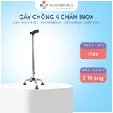 Gậy Chống 4 Chân Chống Trượt Cho Người Già Chất Liệu Inox