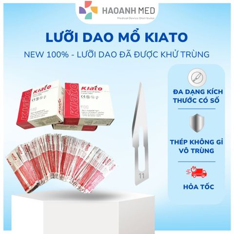 Lưỡi dao mổ, lưỡi dao phẫu thuật KIATO Ấn Độ cao cấp số 11