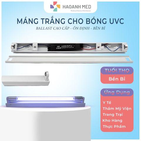 Máng Trắng Cho Bóng Đèn UVC 45cm