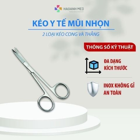 Kéo Thẳng Nhọn Y Tế Pakistan Size 20