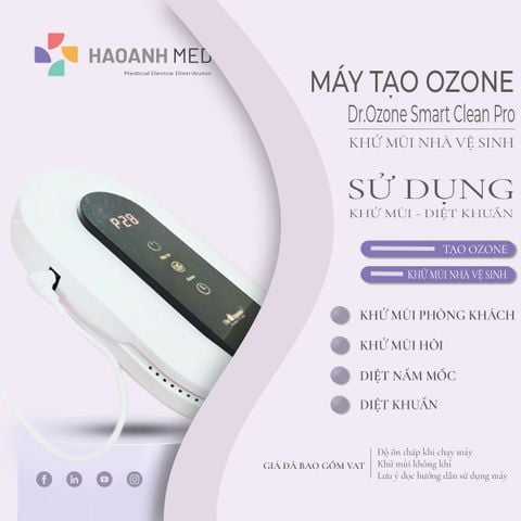Máy Tạo Ozone Khử Mùi Dr.Ozone Smart Clean Pro