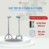 GẬY TẬP ĐI 4 CHÂN INOX – VIỆT NAM