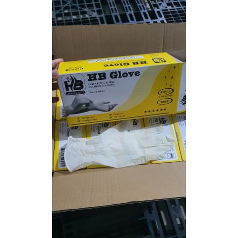 Găng cao su Tay y tế Latex không bột - HB Glove S