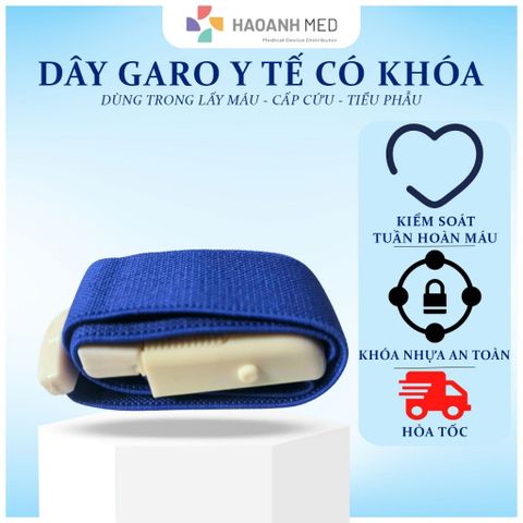 Dây garo y tế có khoá nhựa - 2 cái