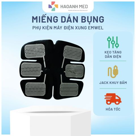 Miếng dán bụng cho máy điện xung trung tần Emwel