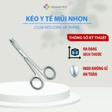 Kéo Thẳng Nhọn Y Tế Pakistan Size 14