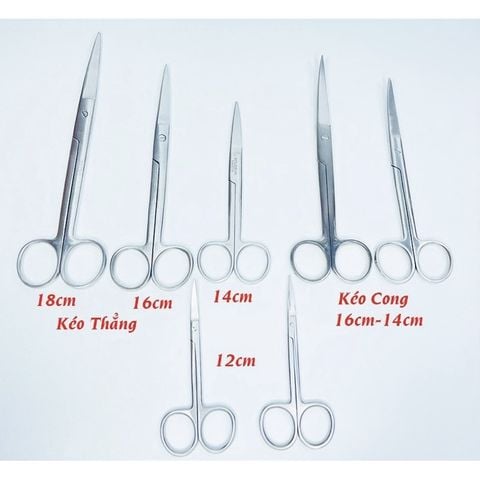 Kéo Cong Nhọn Y Tế Pakistan Size 16