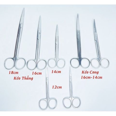 Kéo Cong Nhọn Y Tế Pakistan Size 18