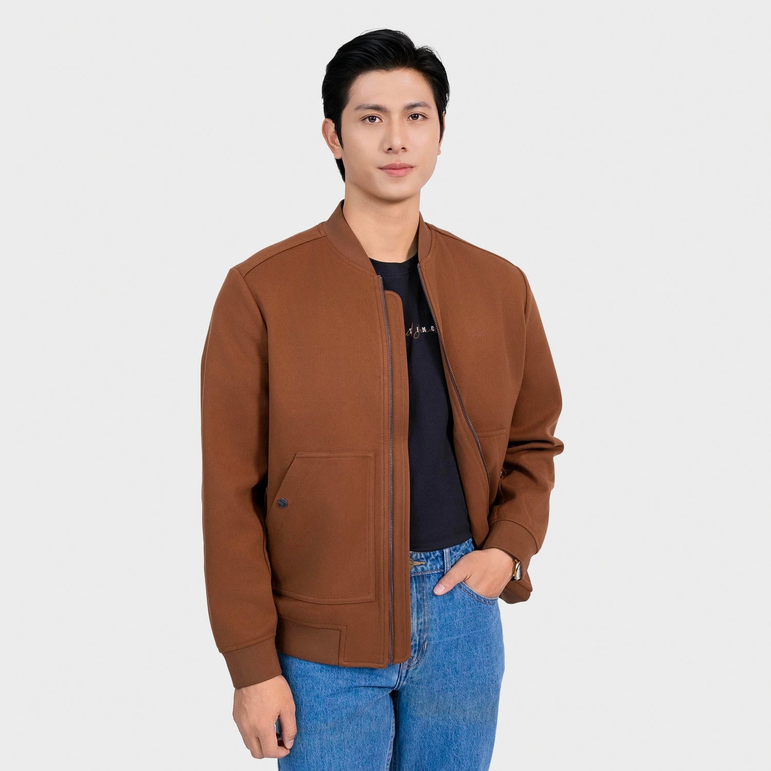Áo Khoác 2 Lớp Nam Aristino Regular Fit AJK012BS0