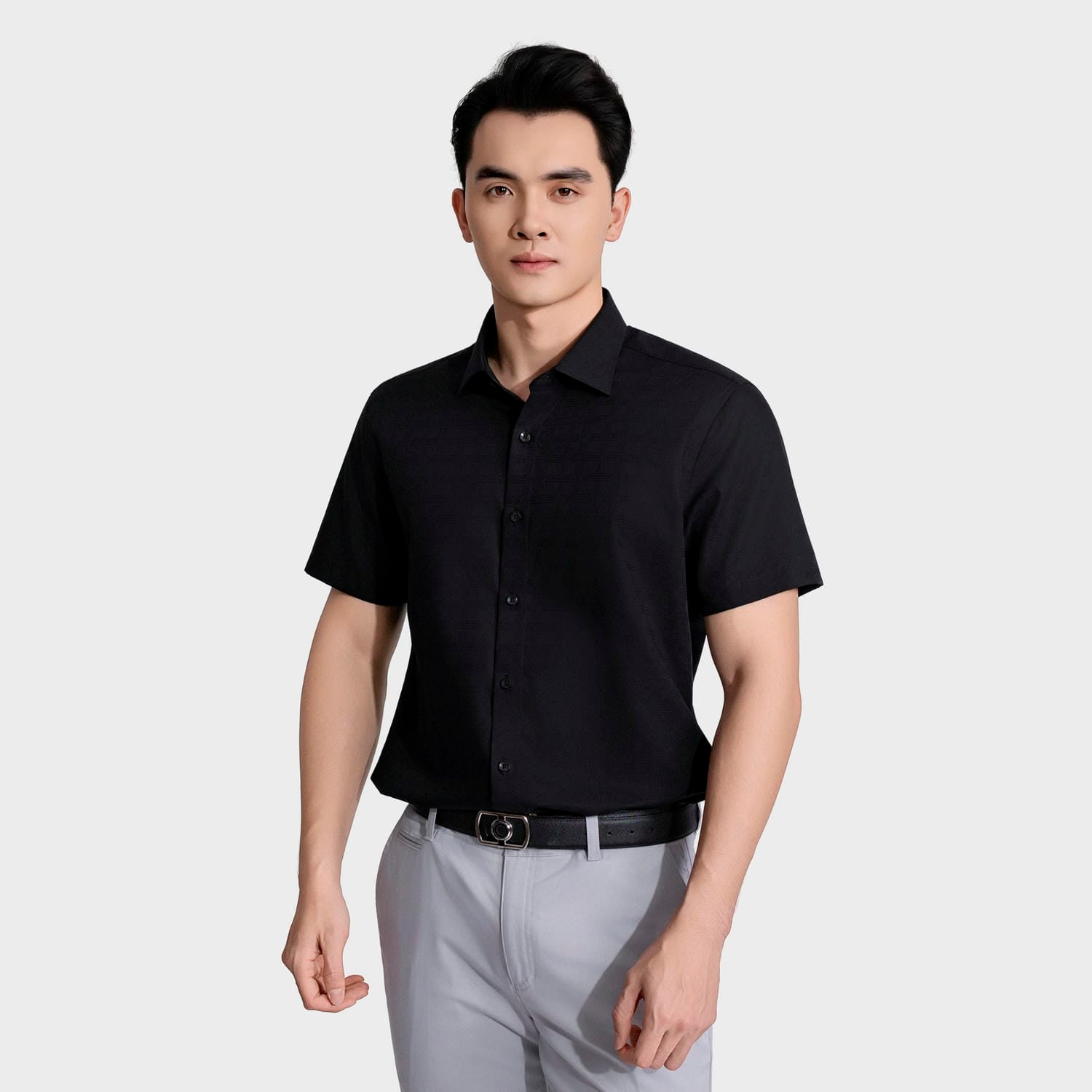 Áo Sơ Mi Nam Jacquard Aristino Business Regular Fit 1SS033AS2