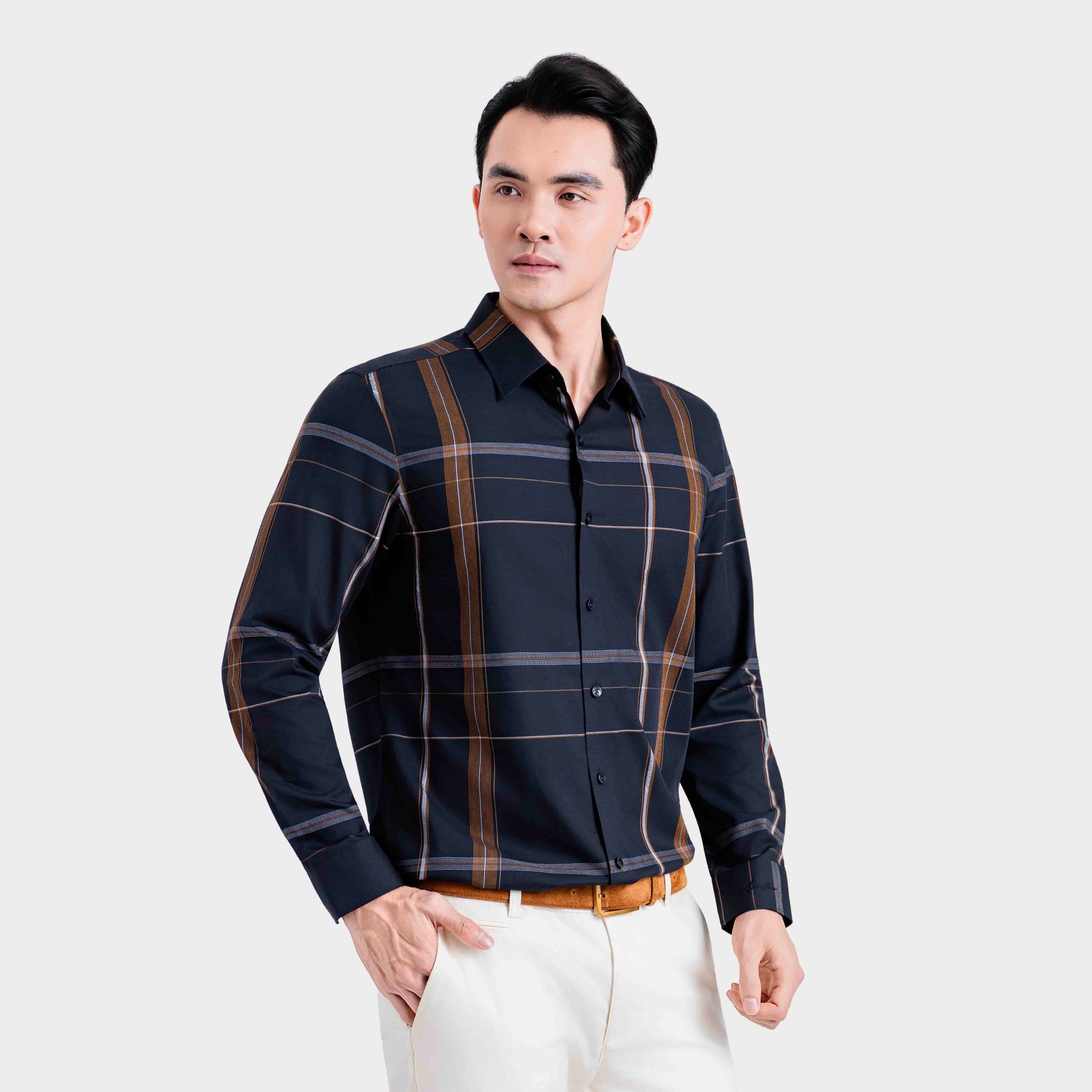 Áo Sơ Mi Dài Tay Nam Aristino Slim Fit ALS430S0H2