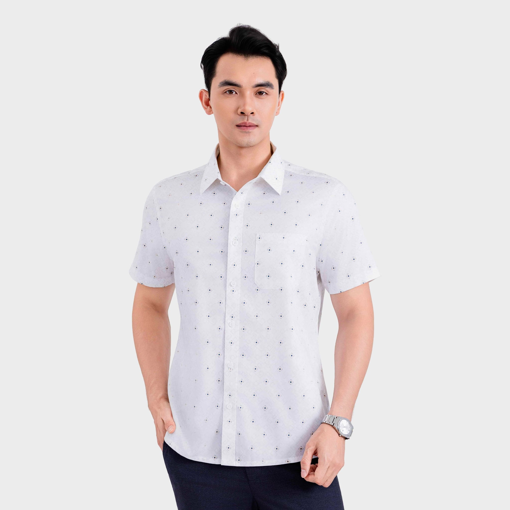 Áo Sơ Mi Ngắn Tay Nam Aristino Business Perfect Fit 1SS253SAH2