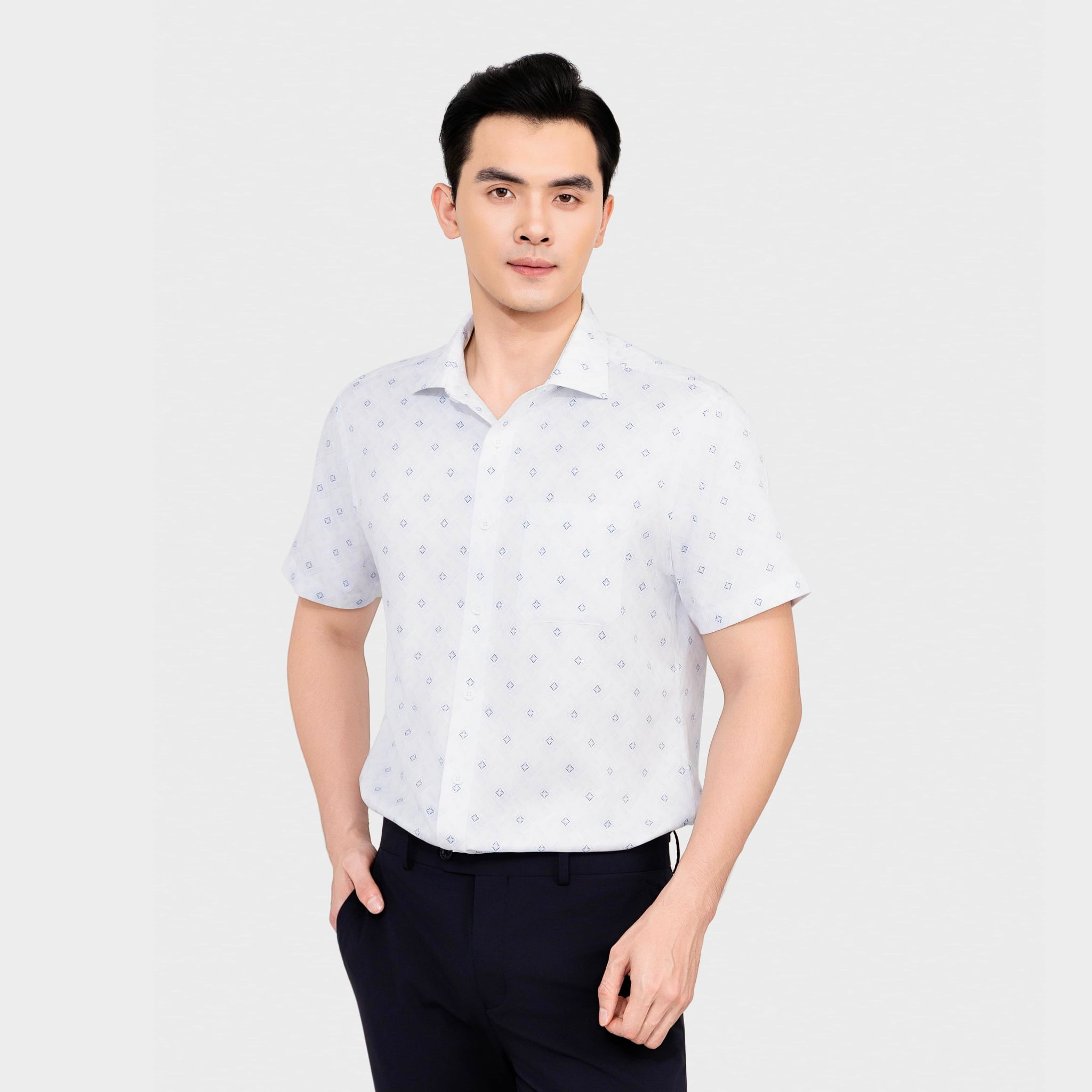 Áo Sơ Mi Ngắn Tay Nam Aristino Business Perfect Fit 1SS229SAH2