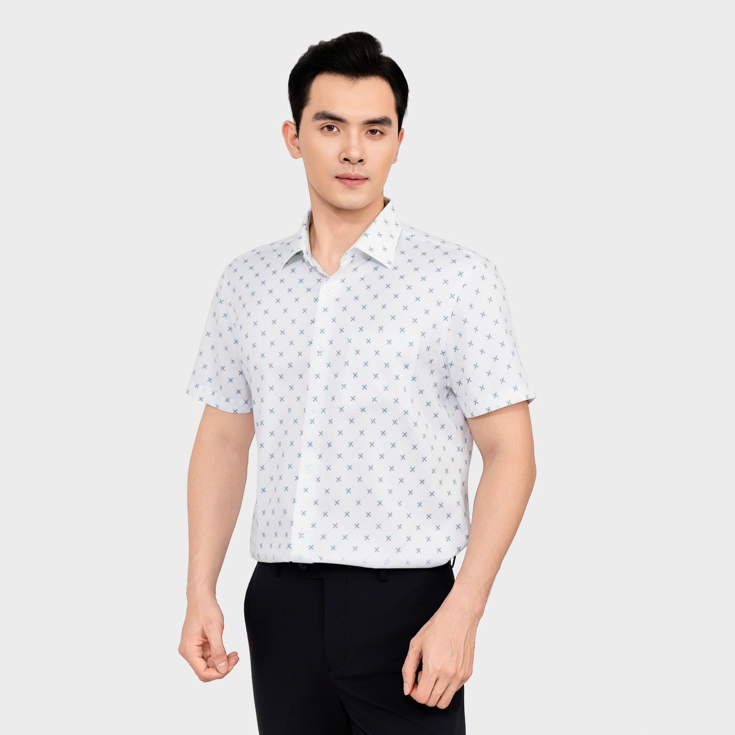 Áo Sơ Mi Ngắn Tay Nam Aristino Business Regular Fit 1SS225SAH2