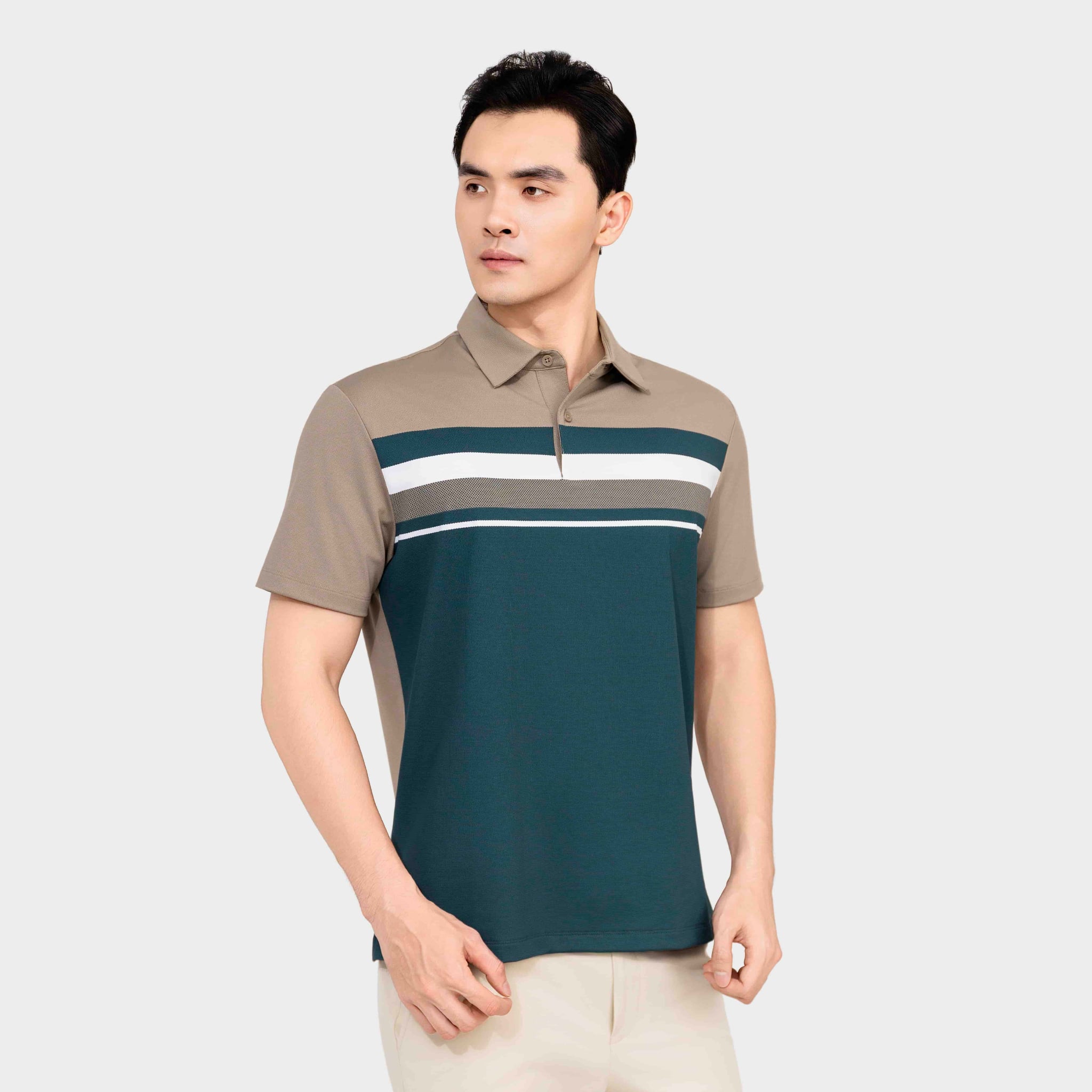 Áo Polo Nam Kẻ Aristino Regular APS222SAH2