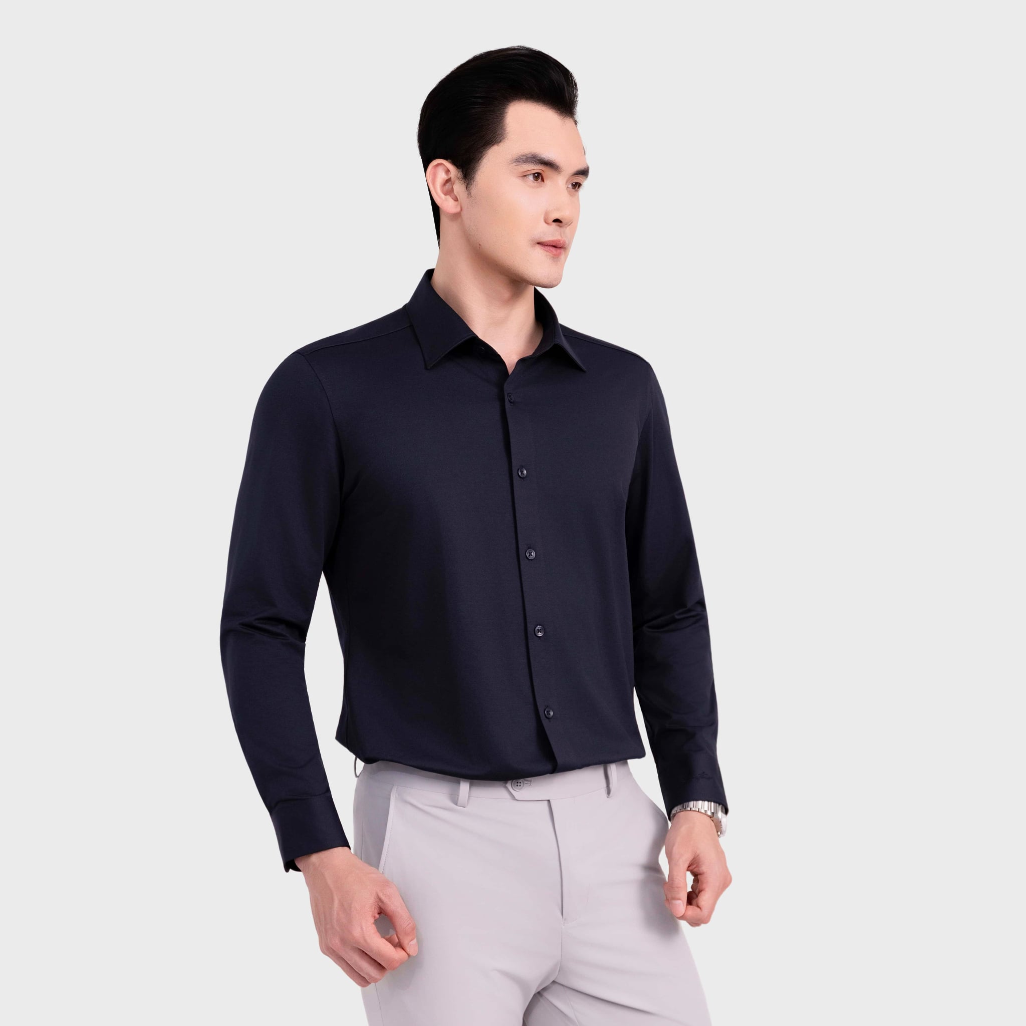Áo Sơ Mi Dài Tay Nam Aristino Regular Fit ALS424S0H2
