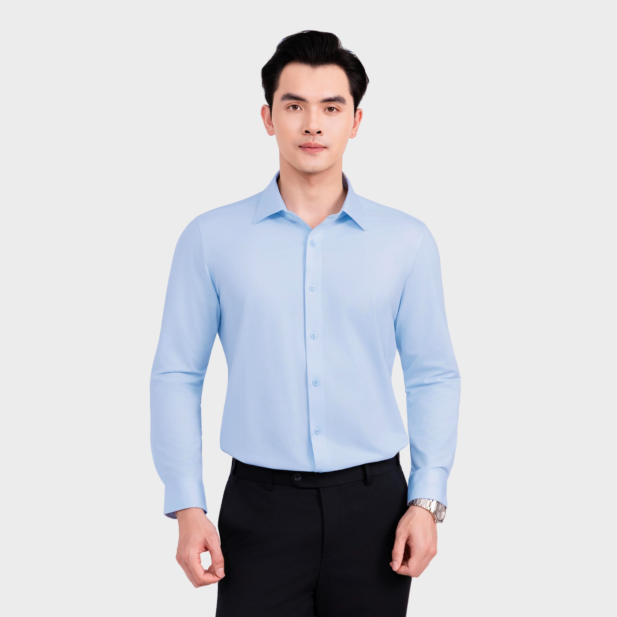 Áo Sơ Mi Dài Tay Nam Aristino Regular Fit ALS423S0H2