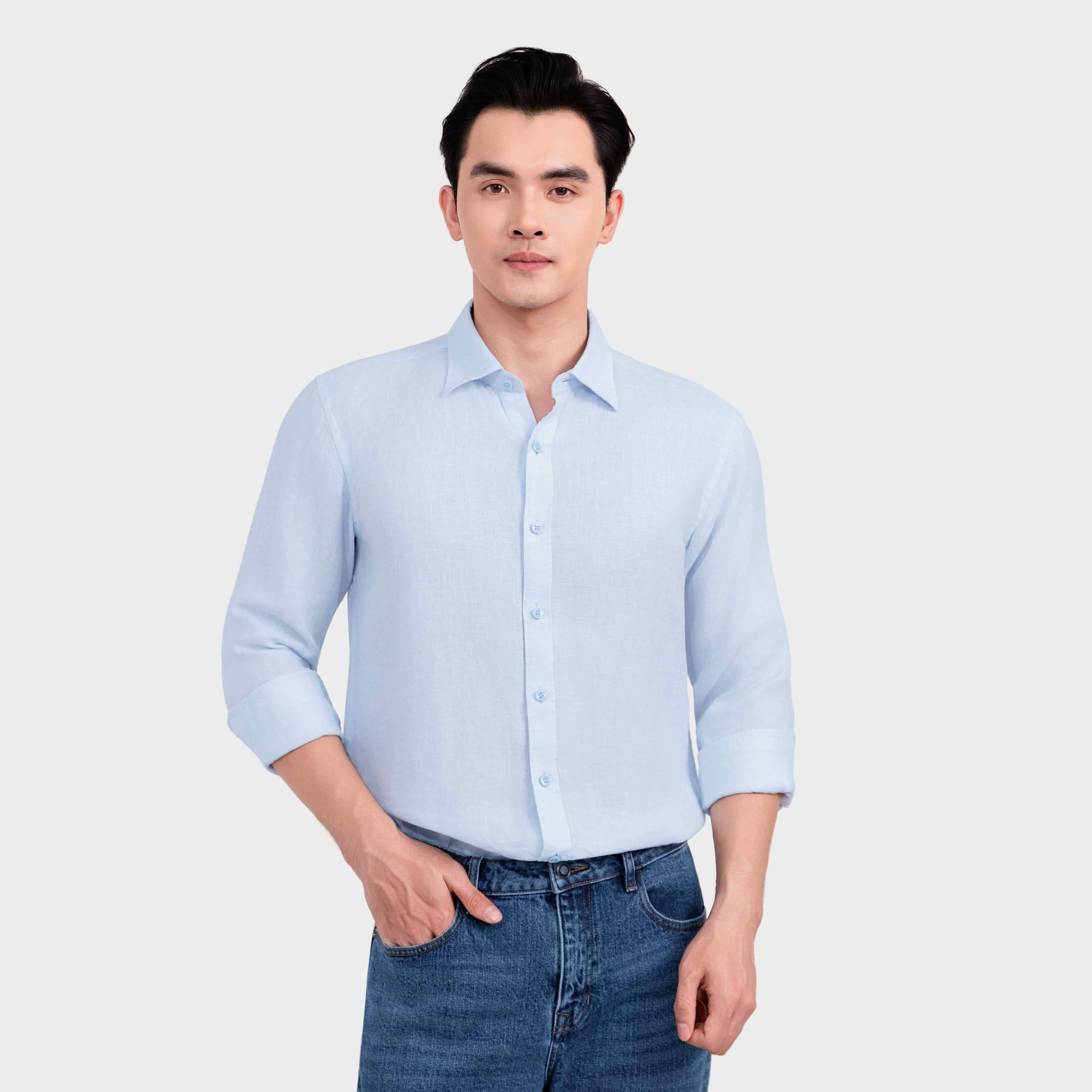 Áo Sơ Mi Dài Tay Nam Aristino Business Regular Fit 1LS205S0H2