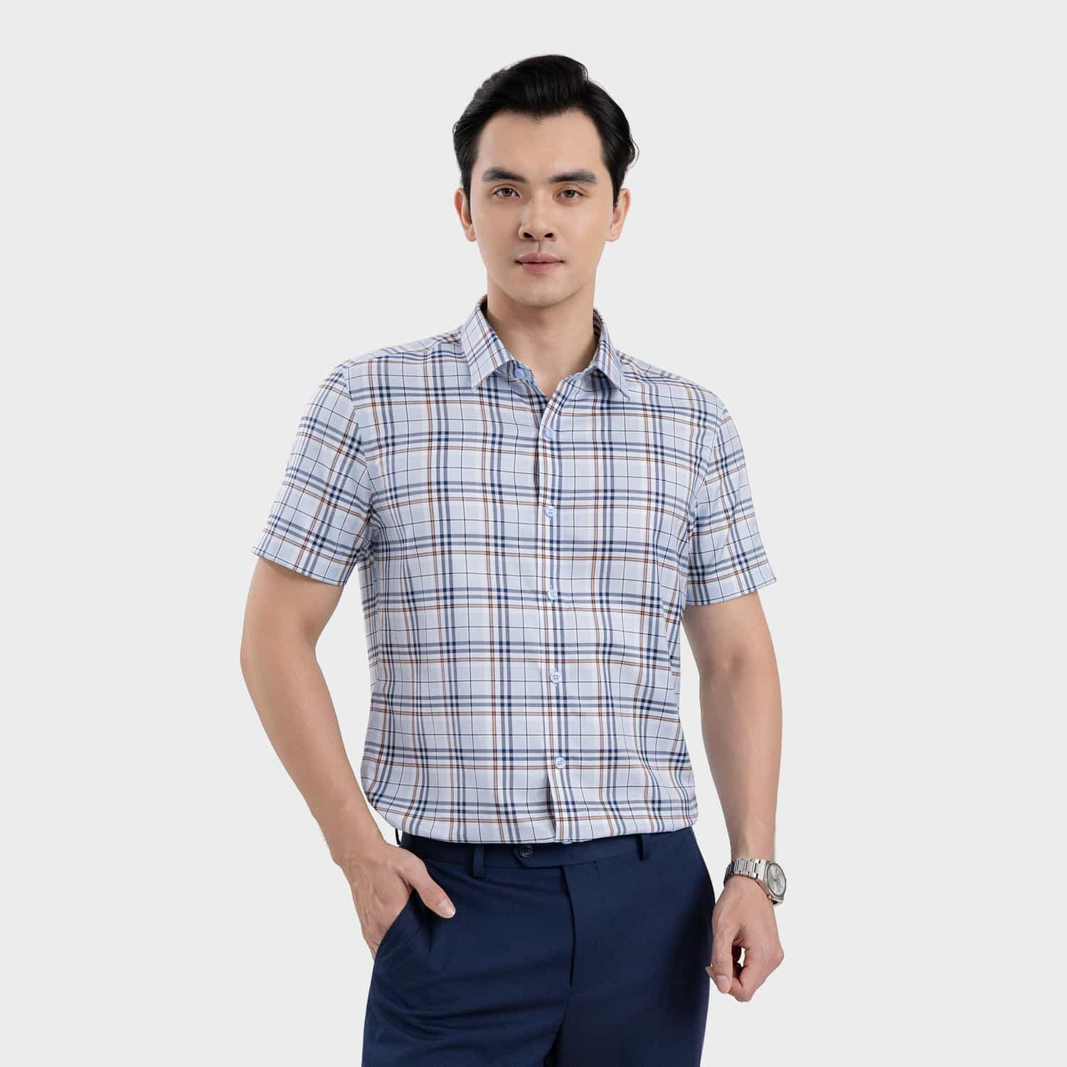Áo Sơ Mi Ngắn Tay Nam Aristino Business Slim Fit 1SS222SAH2