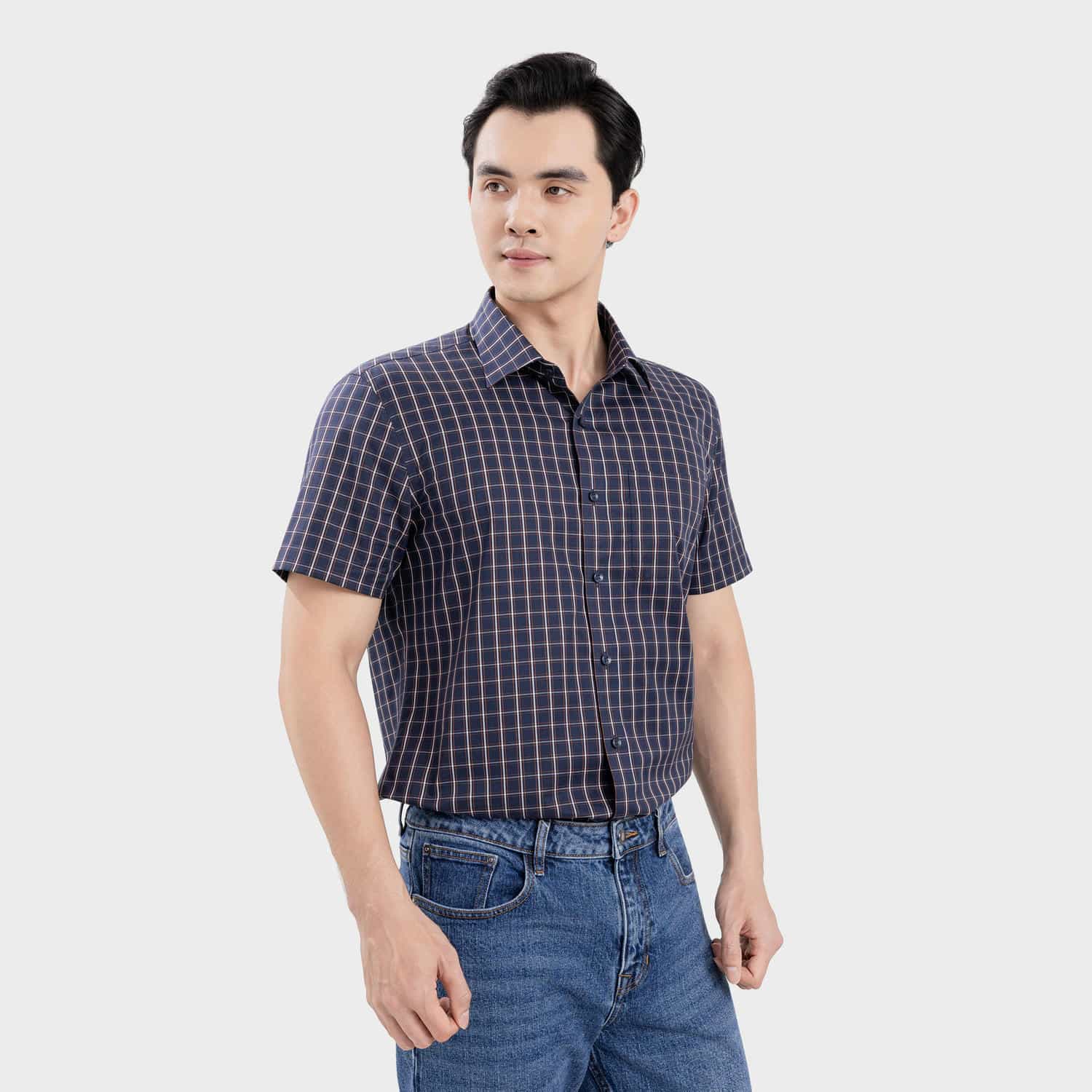 Áo Sơ Mi Ngắn Tay Nam Aristino Business Regular Fit 1SS216SAH2