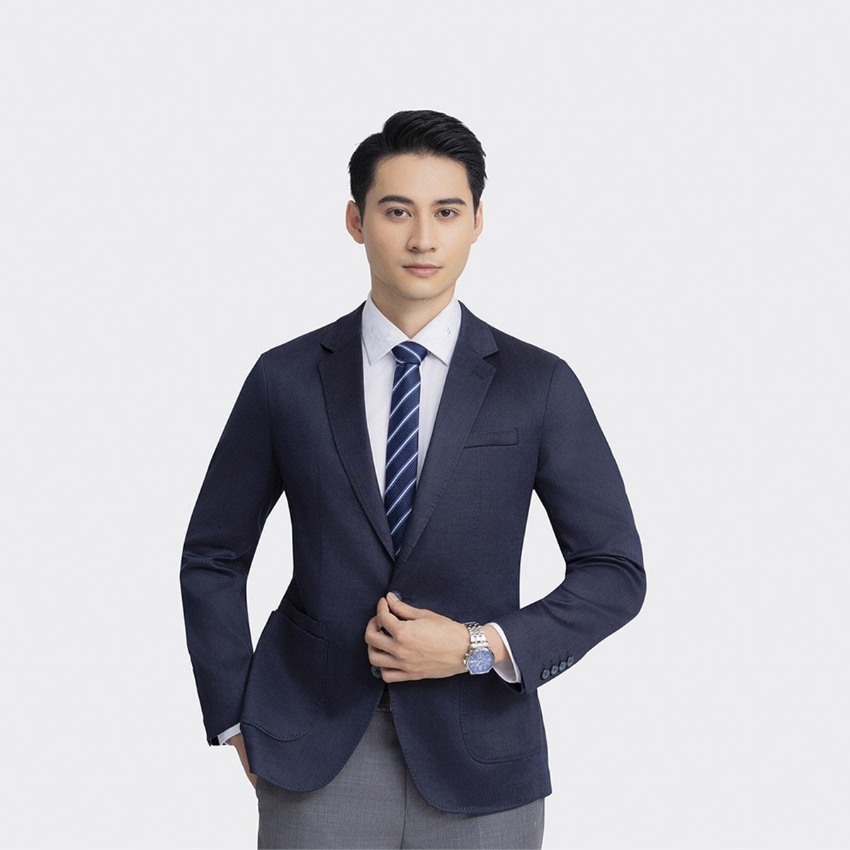 Áo khoác Blazer Nam Aristino Business Ramie 1BZ00903