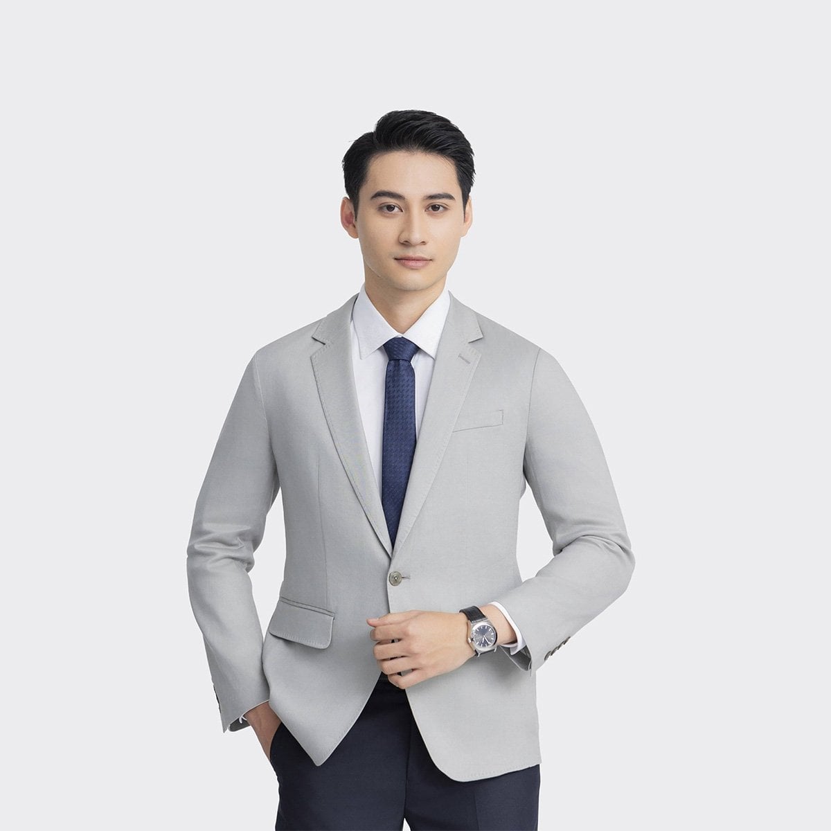 Áo khoác Blazer Nam Aristino Business Ramie 1BZ01003
