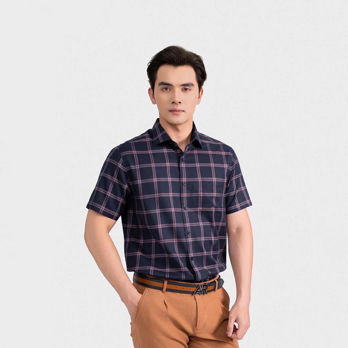 Áo Sơ Mi Nam Kẻ Aristino Business Fiero 1SS009AS2