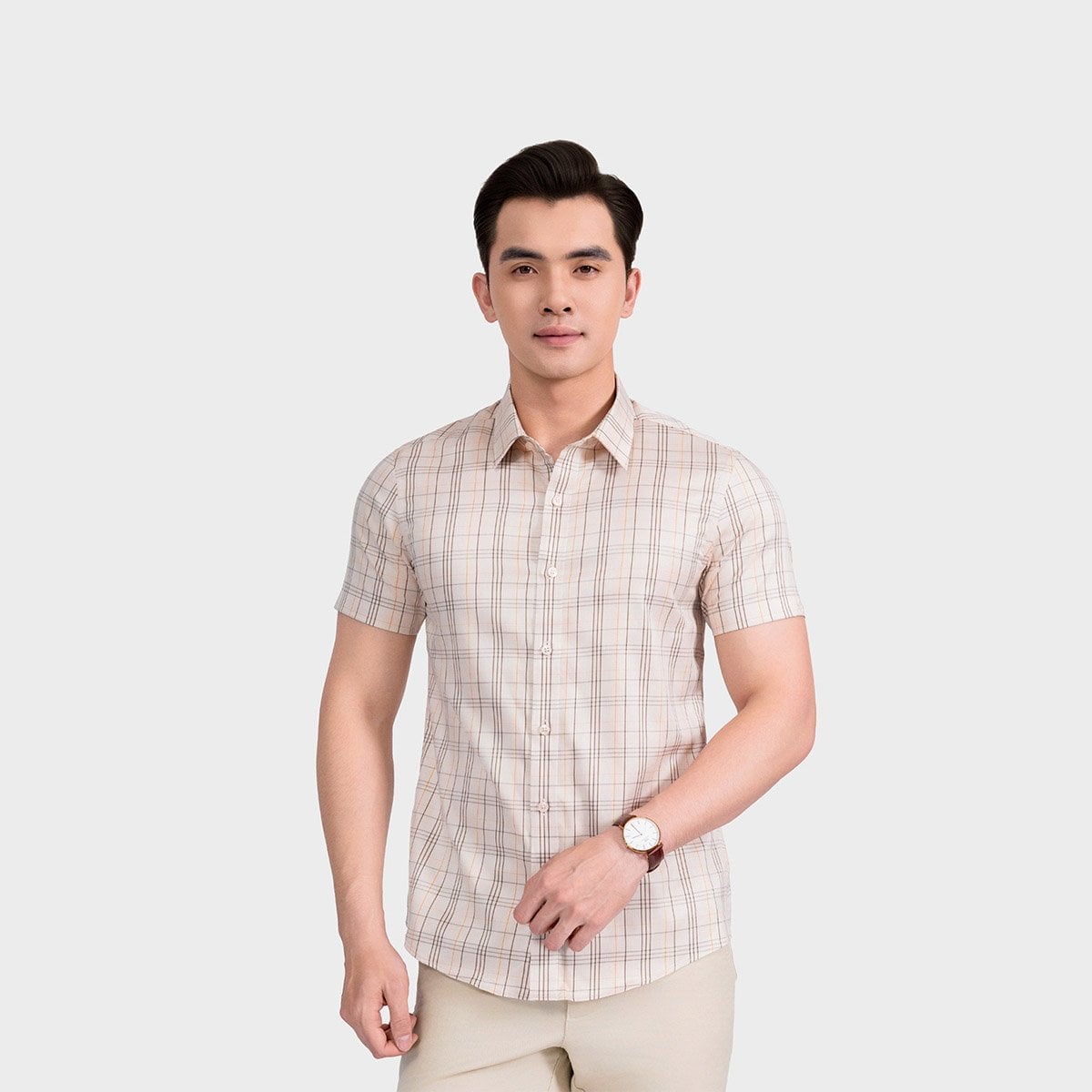 Áo Sơ Mi Nam Be Kẻ Aristino Business Slim fit 1SS060AS3