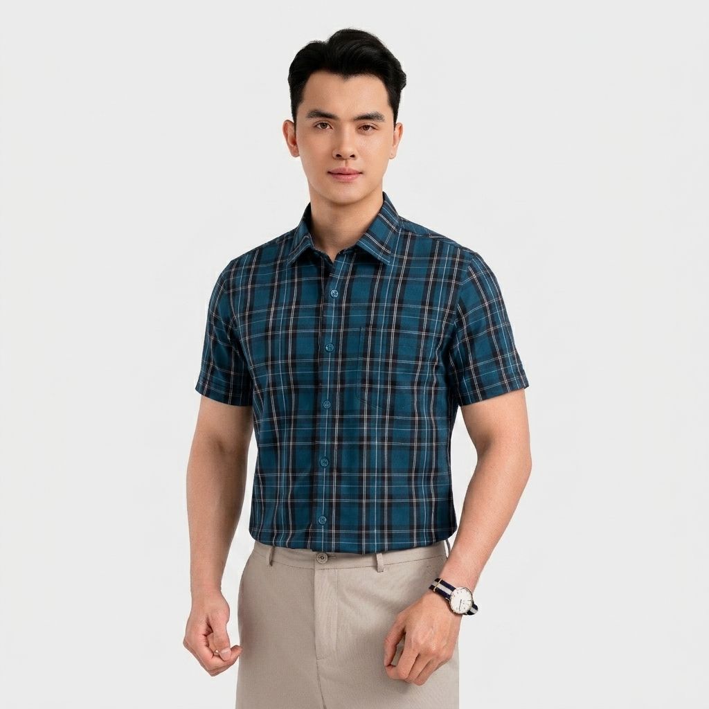 Áo Sơ Mi Ngắn Tay Nam Aristino Business 1SS605EDP01