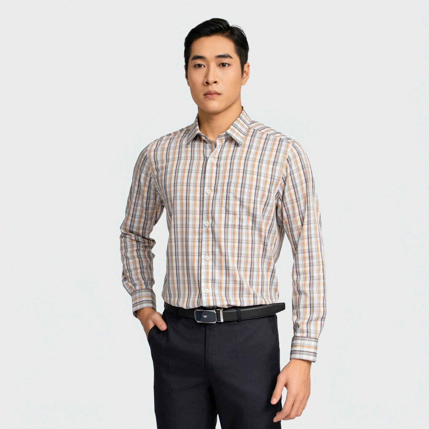 Áo Sơ Mi Kẻ Nam Aristino Bamboo ALS1680Z
