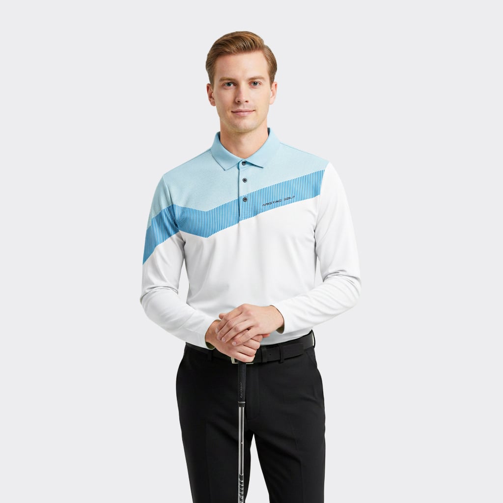Áo Polo dài tay Nam Aristino Golf Anti UV ALPG26W2