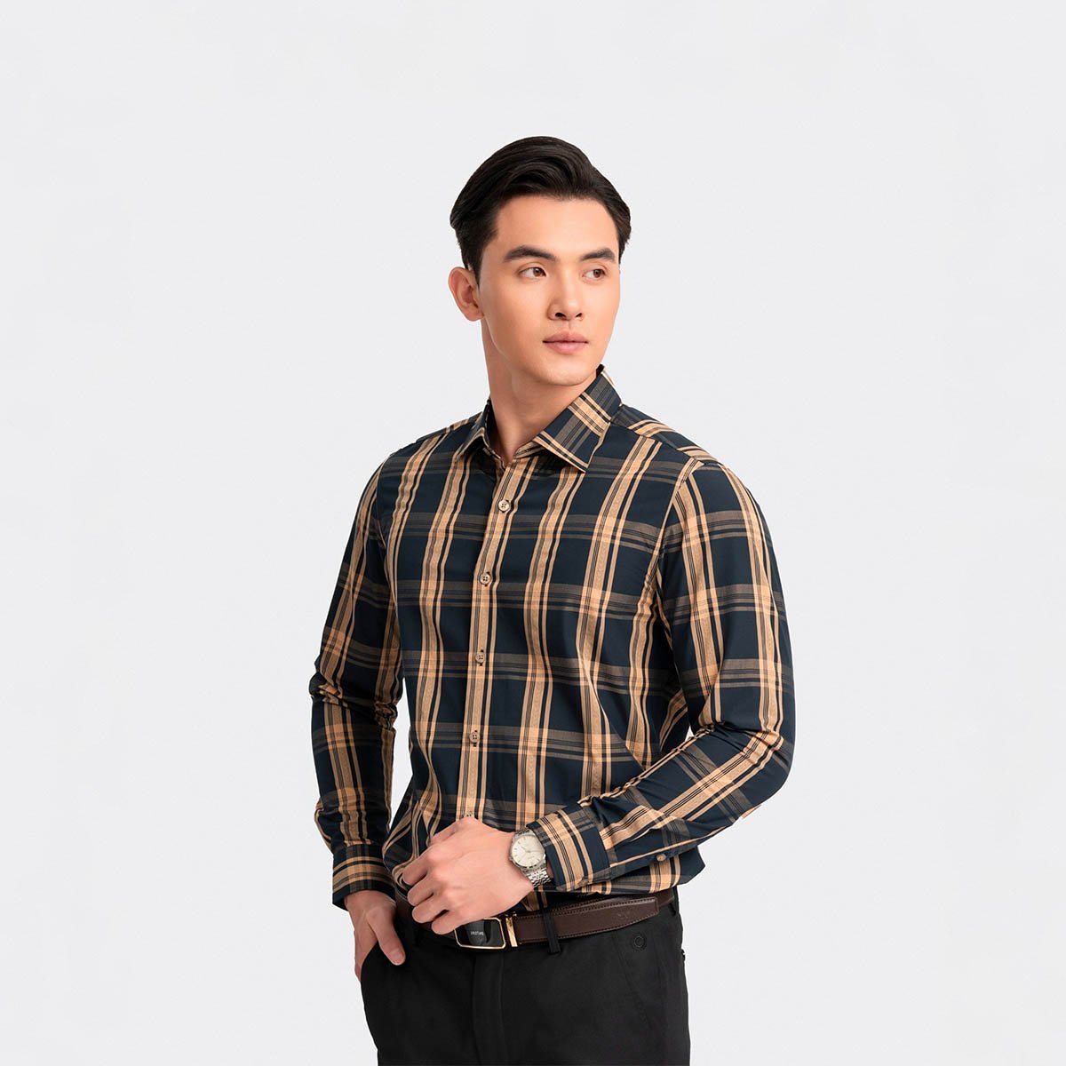 Áo Sơ Mi Kẻ Nam Aristino ALS1720Z
