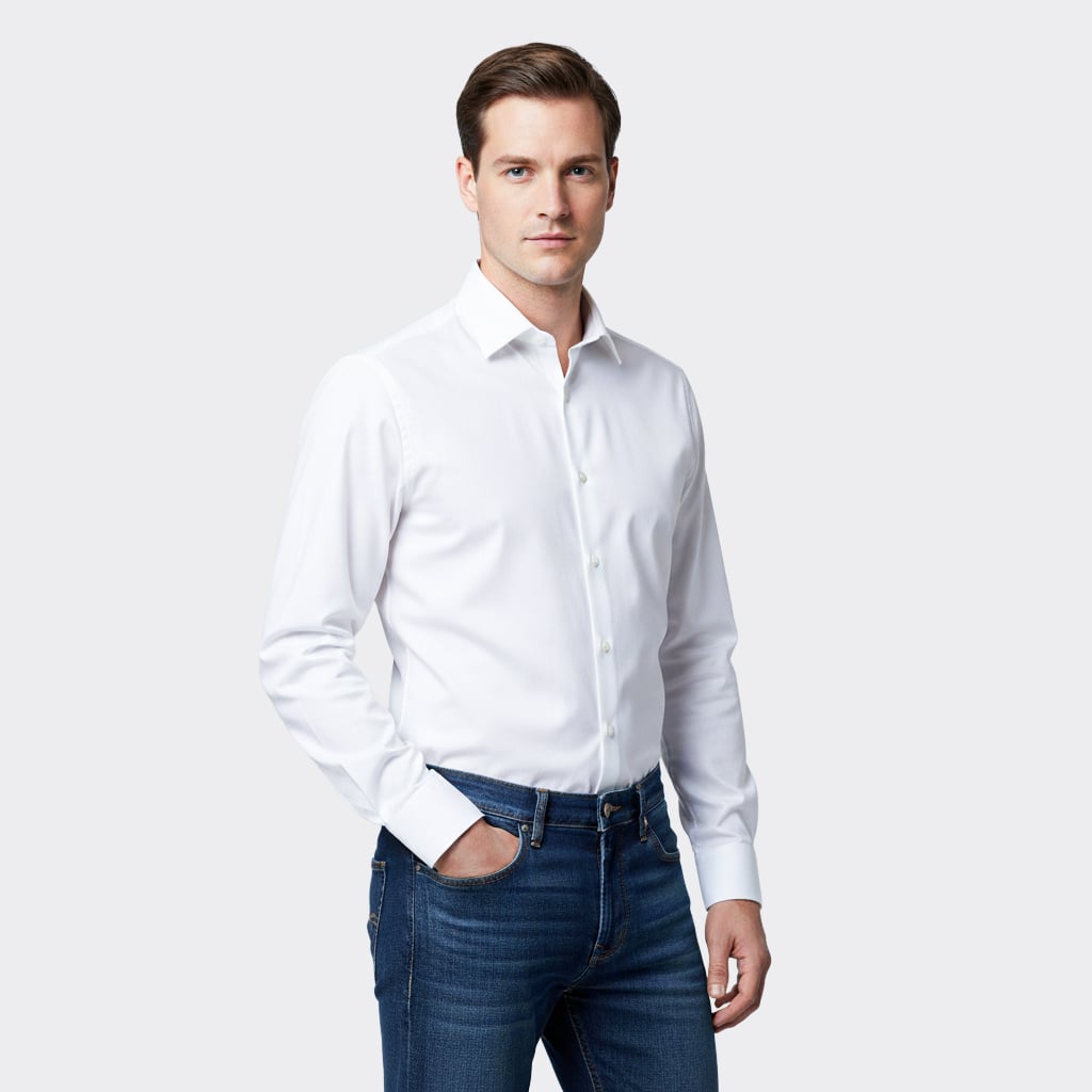 Áo Sơ Mi Trắng Nam Aristino Bamboo ALSR08