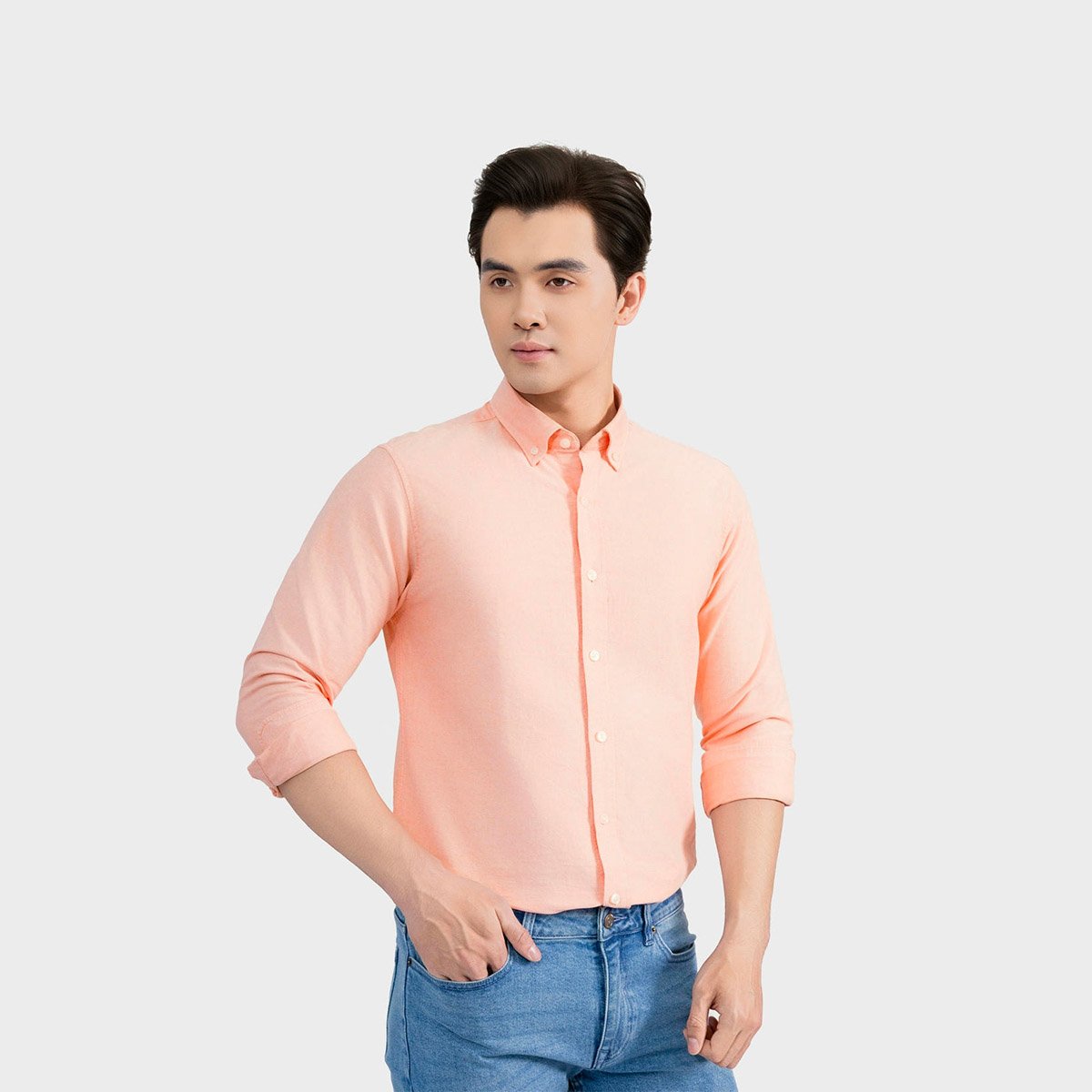Áo Sơ Mi Nam Cotton Oxford Cam Aristino Milano ALSU630S4S