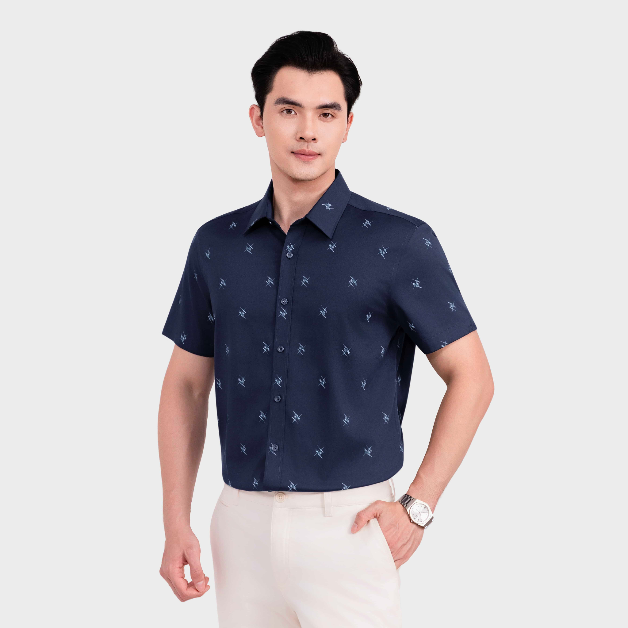 Áo Sơ Mi Nam Bamboo Aristino Regular Fit ASS409SAH2
