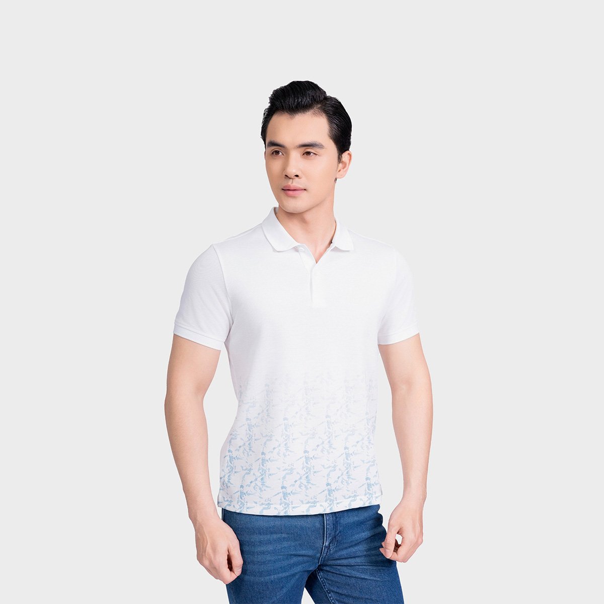 Áo Polo Nam Trắng Aristino Regular Fit APS121AS4