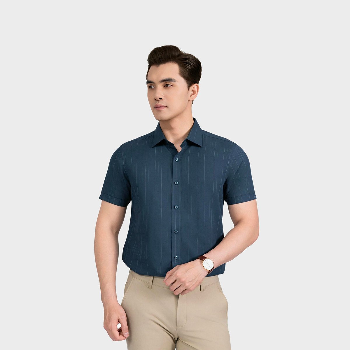 Áo Sơ Mi Nam Aristino Regular Fit ASS020AS3