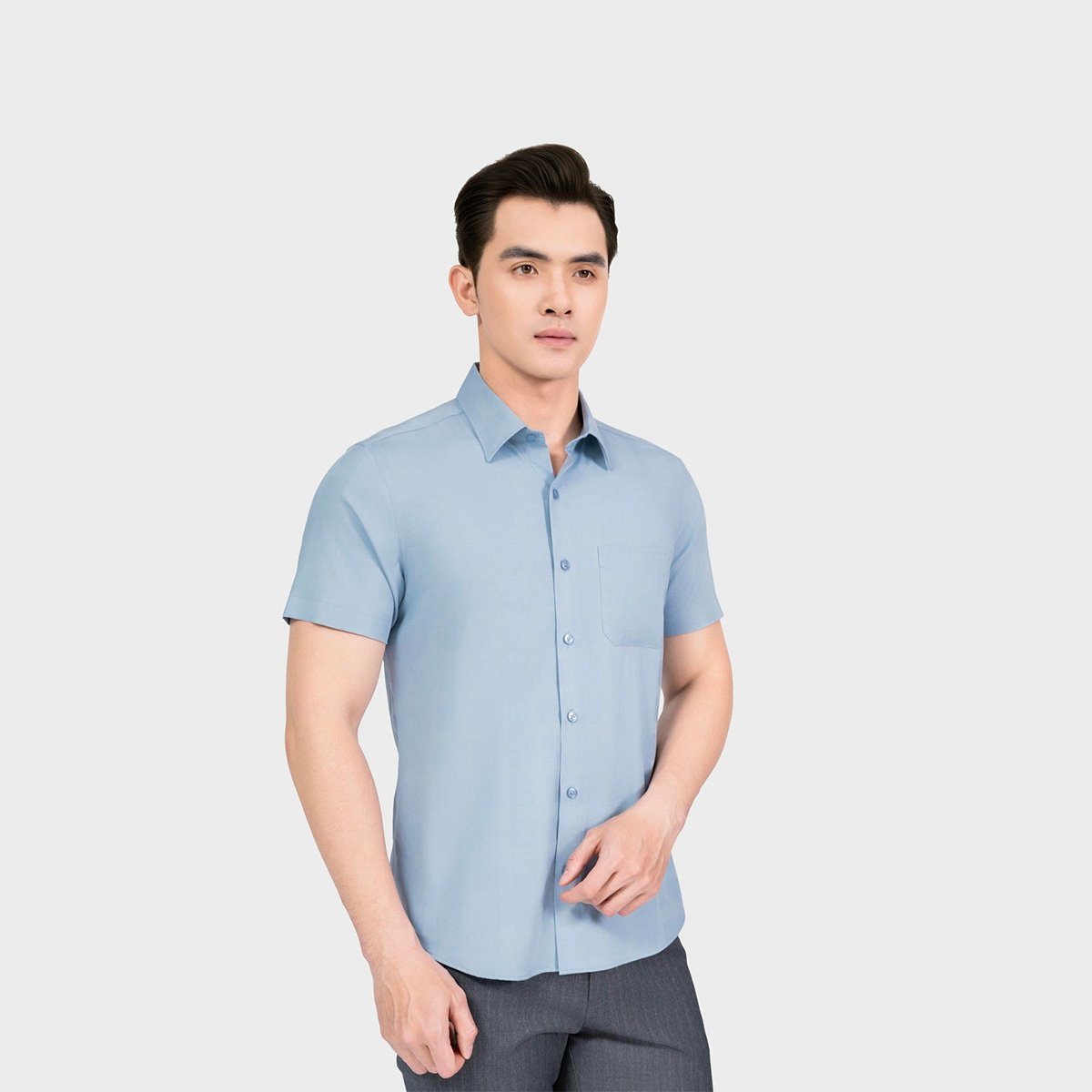 Áo Sơ Mi Nam Aristino Regular Fit ASS021AS2