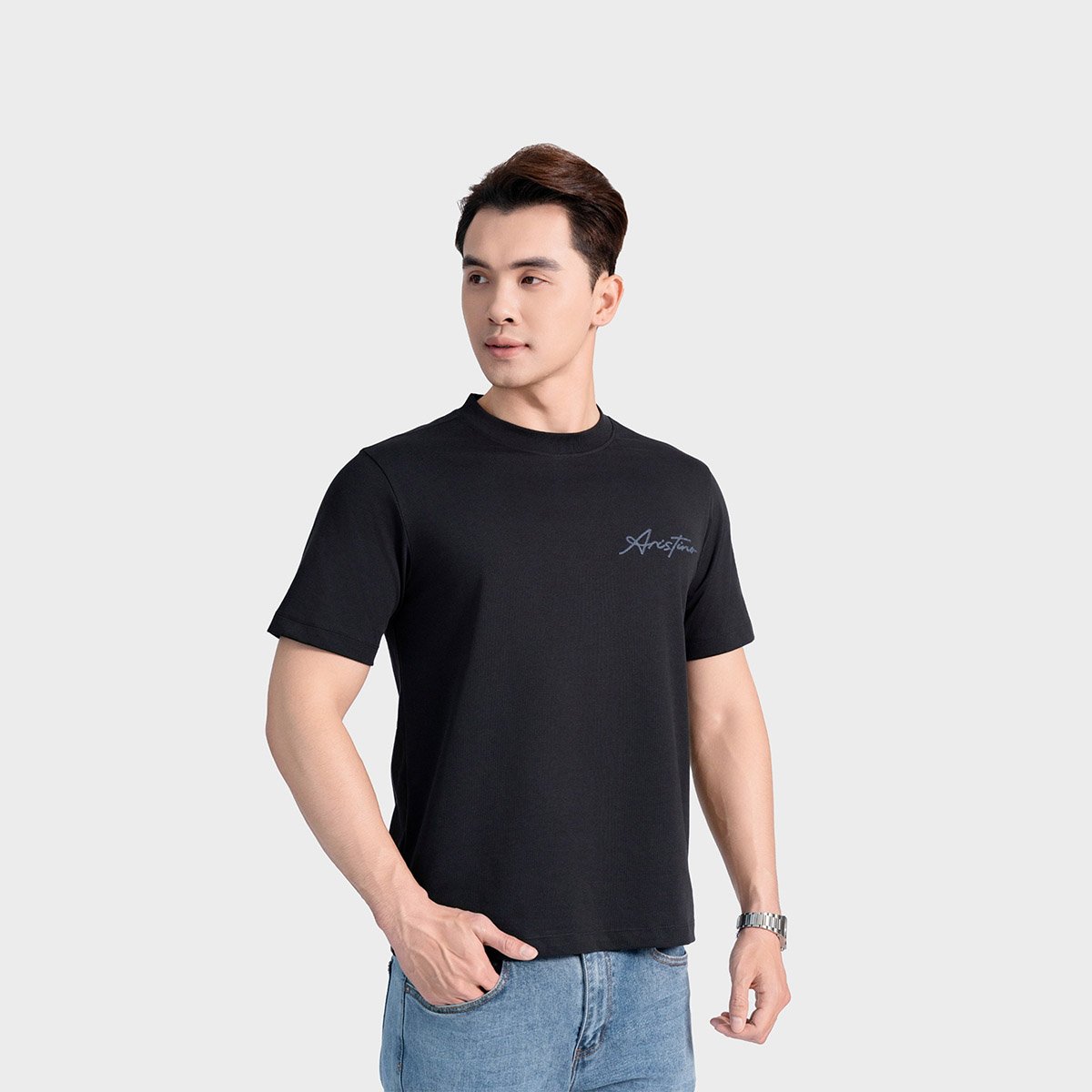 Áo Thun T-shirt Nam Aristino Regular Fit ATS006AS0