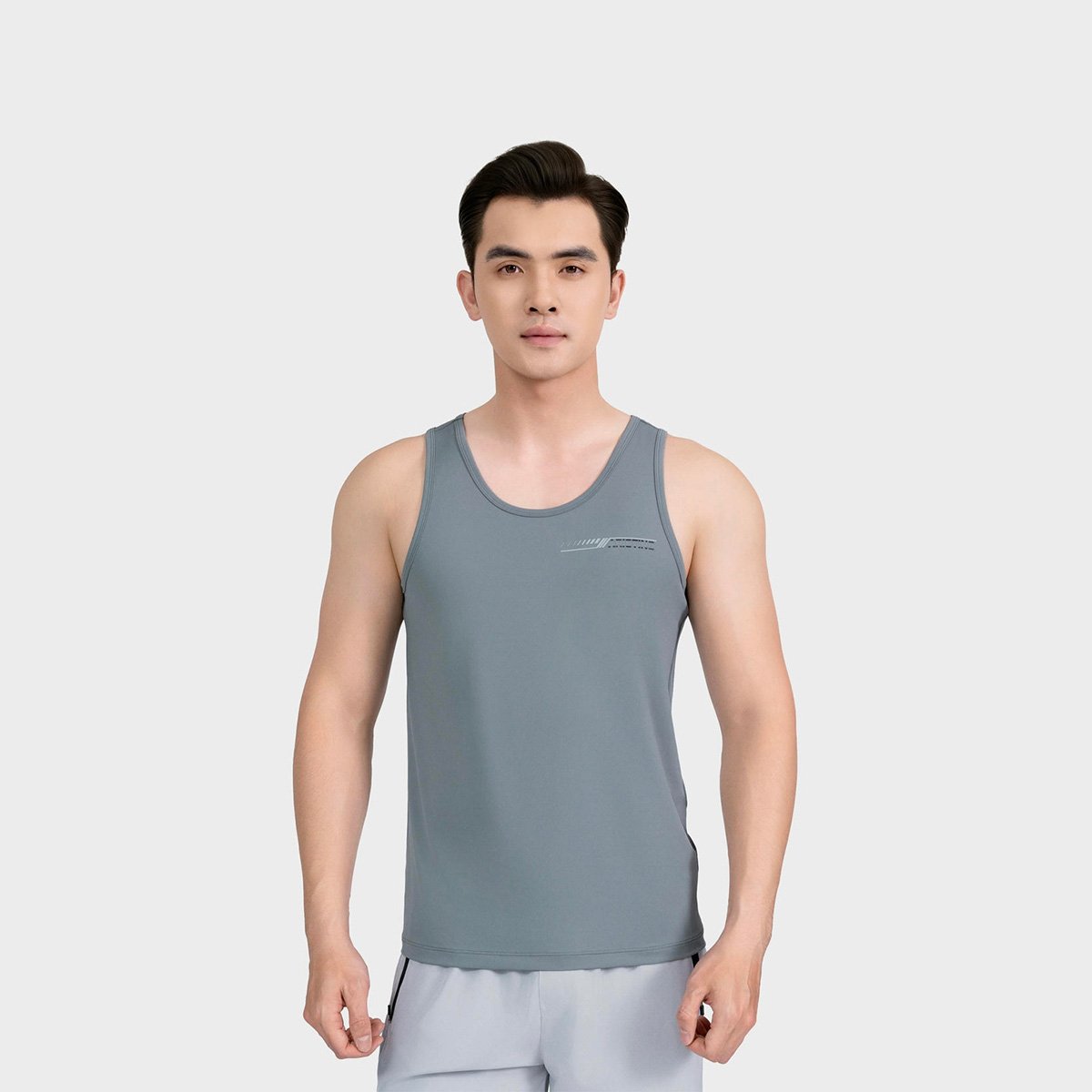 Áo Ba Lỗ Tanktop Xám Nam Aristino ATT006AS0