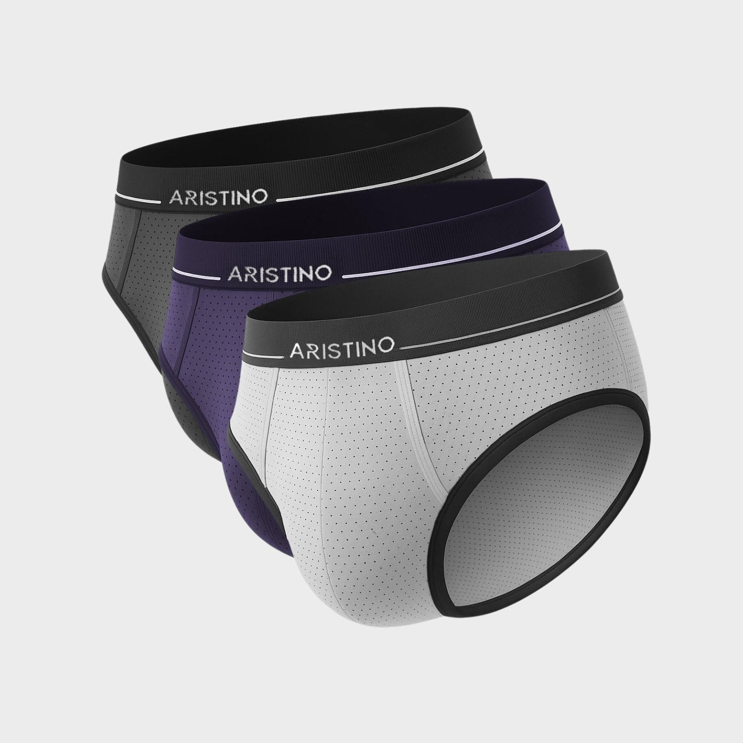Quần lót nam Briefs Aristino Polyamide Thông hơi ABF003EXP03