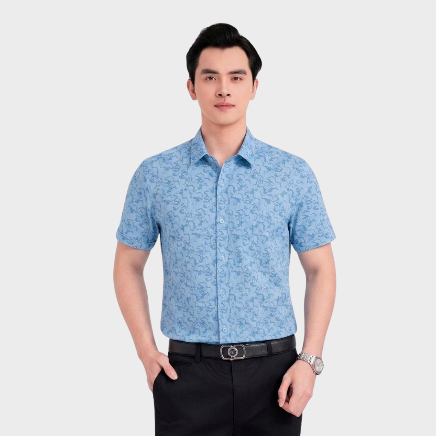 Áo Sơ Mi Nam Aristino Slim Fit ASS050AS4